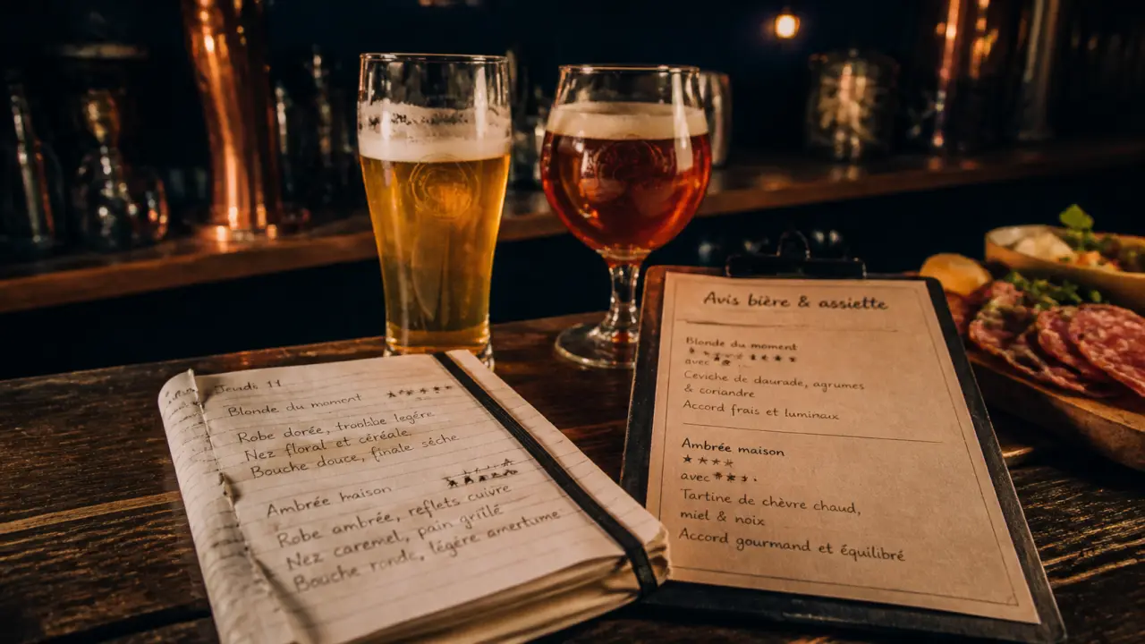 Avis sur brasserie artisanale L’Etrille et restaurant : bières artisanales, menu et avis sur place