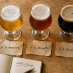Bi6re locale bourg-en-bresse : verres tulipe blonde, ambr0e et stout, accords