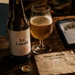 Bi3re la locale du sud-ouest, Pilsner ou Blonde, bouteille et verre