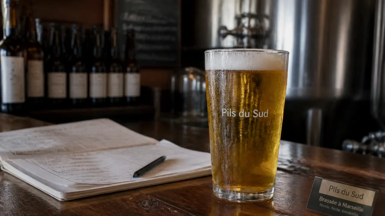 Brasserie artisanale du sud : comptoir et bière artisanale au verre