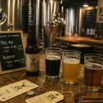 Brasserie artisanale ox marcoussis, atelier brassicole et ardoise de dégustation