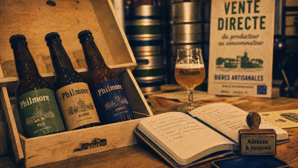 Brasserie artisanale Philmore : bouteilles et achat direct, adresse & horaires