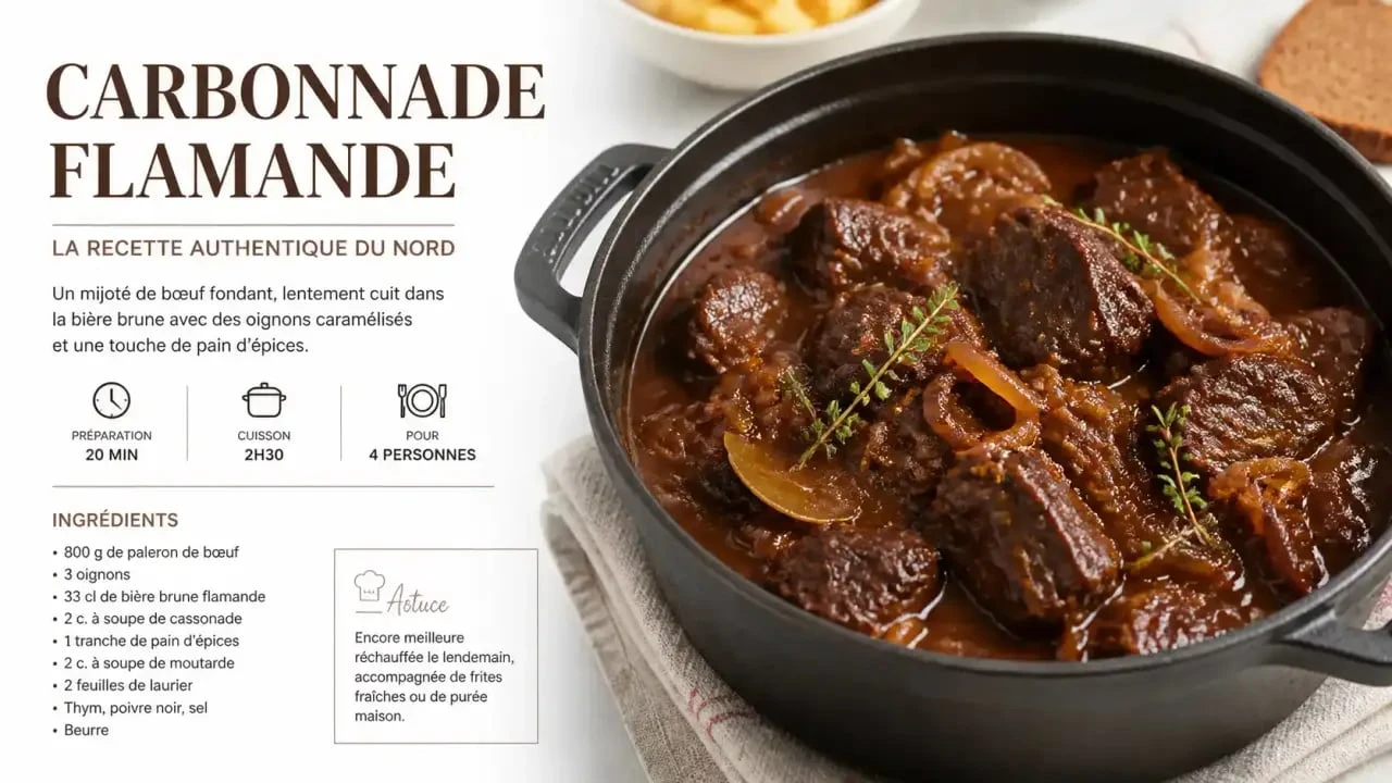 Carbonnade à la bière brune de la brasserie artisanale Tina