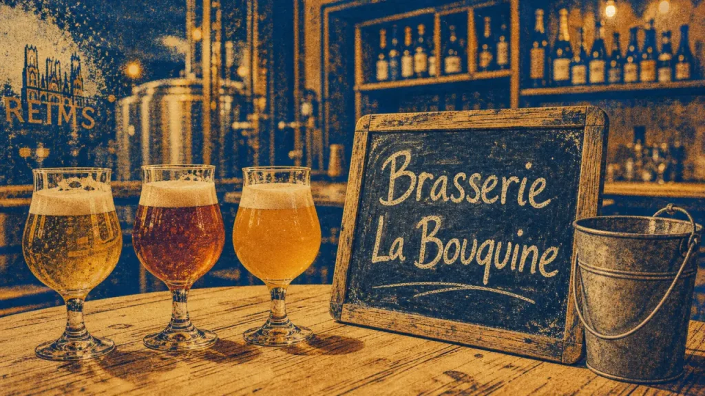 la bouquine brasserie artisanale de reims : verres de dégustation bière