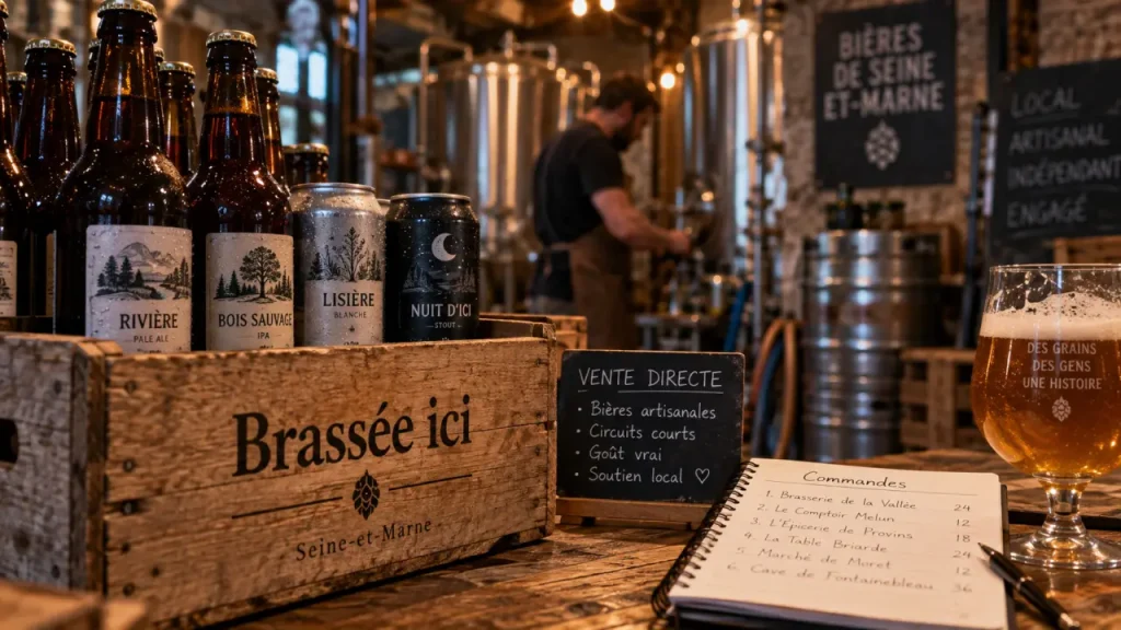 Bière artisanale 77 : bouteilles brassées ici en vente directe