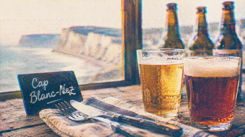 Bi2re artisanale cap blanc nez : verres et falaises crayeuses