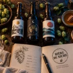 Bi1re artisanale de niche, dgustation locale : bouteilles, houblon et verre tulipe