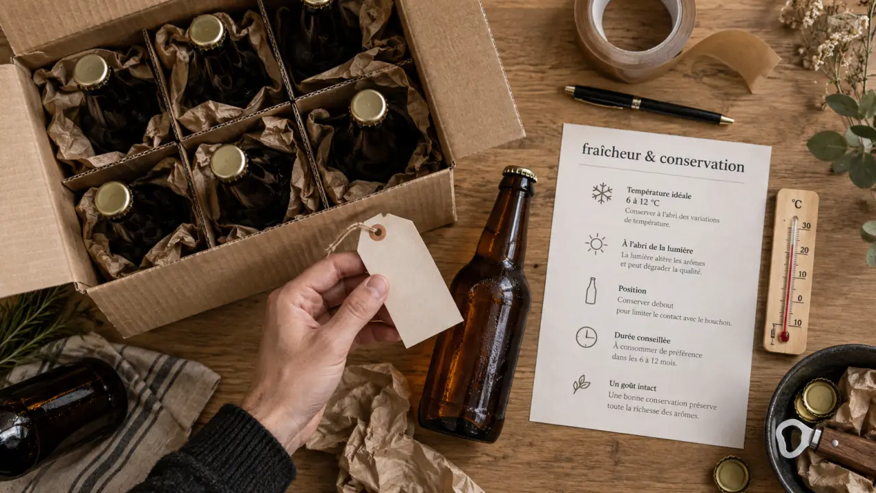 Bière artisanale vente en ligne : fraîcheur, conservation, thermomètre
