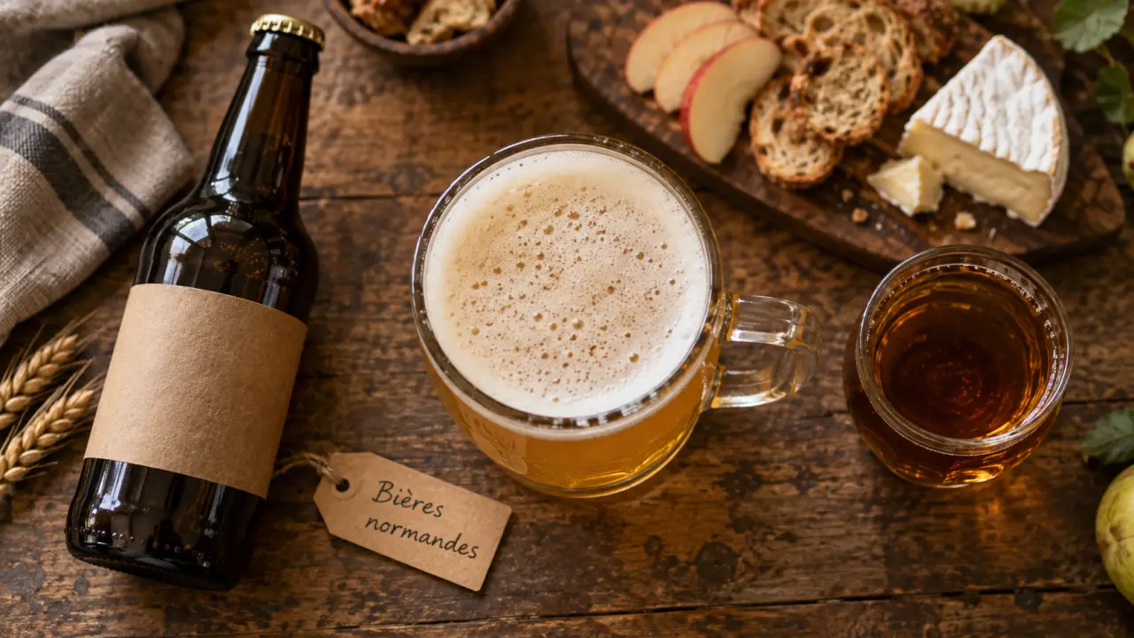 Biére normande : blonde et bière de fût, accords pomme et camembert