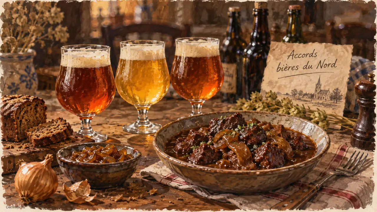 Bières du Nord : bières et accords avec carbonade flamande