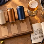 Brasserie artisanale du sud à Nyons : bière blonde dorée et dégustation.