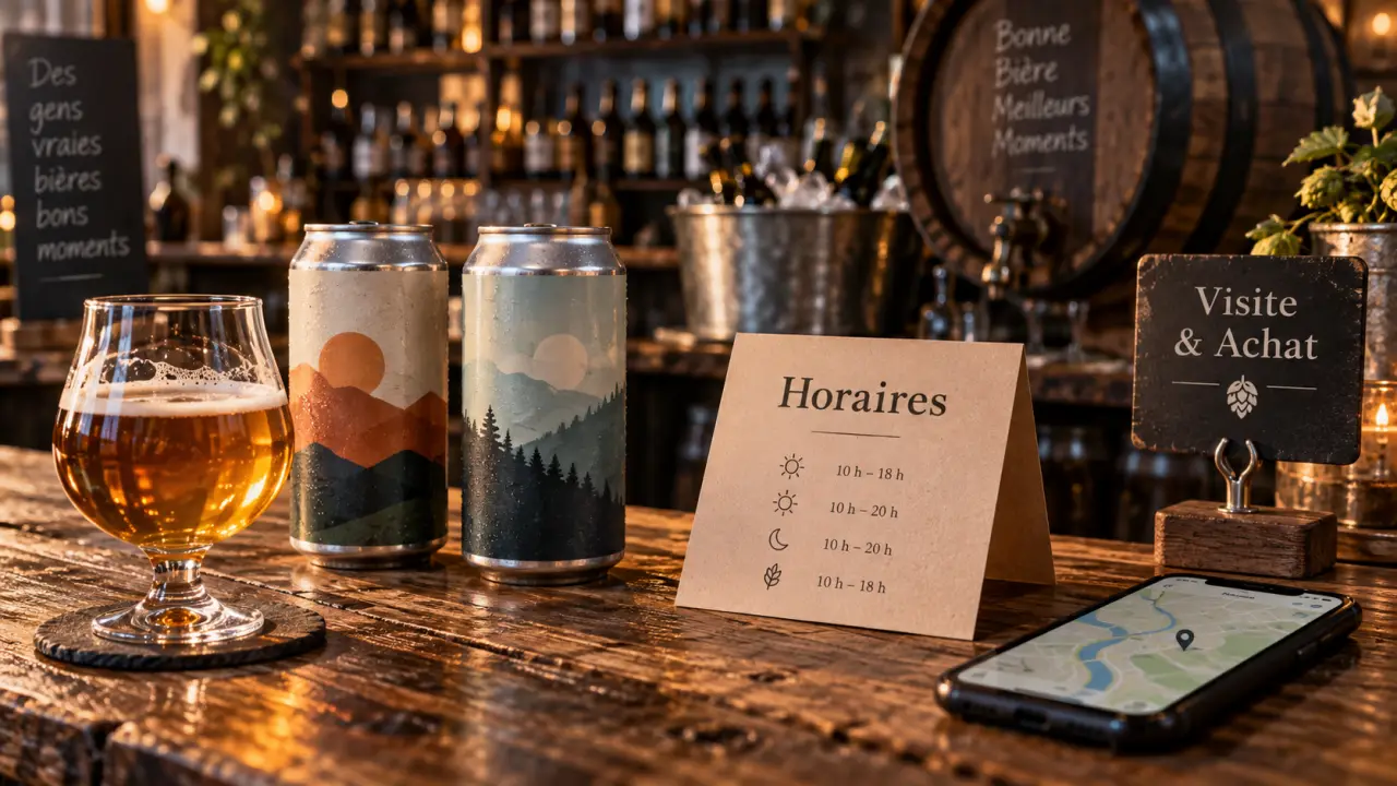 Brasserie artisanale jolicoeur : visite & achat, comptoir et bière artisanale