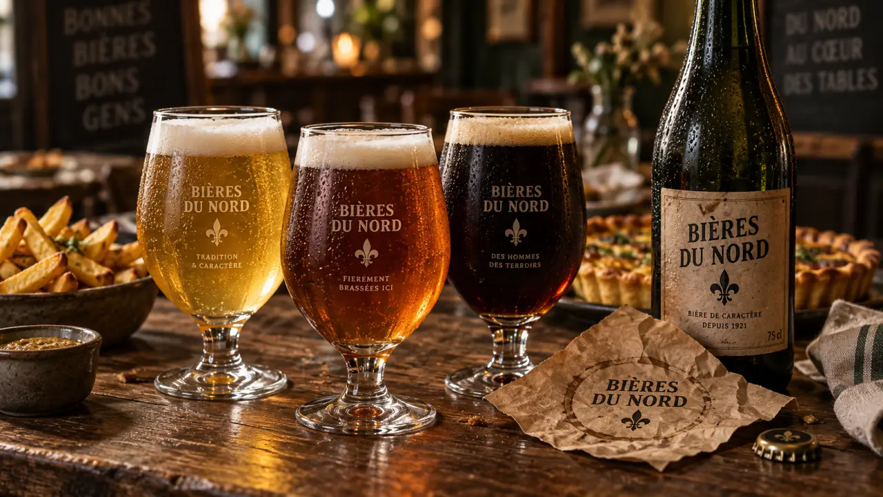 Brasserie artisanale la choulette : verres de bières de garde à Hordain