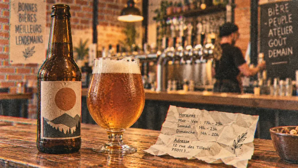 Brasserie artisanale Tina : bouteille, verre et horaires à vérifier avant de se déplacer