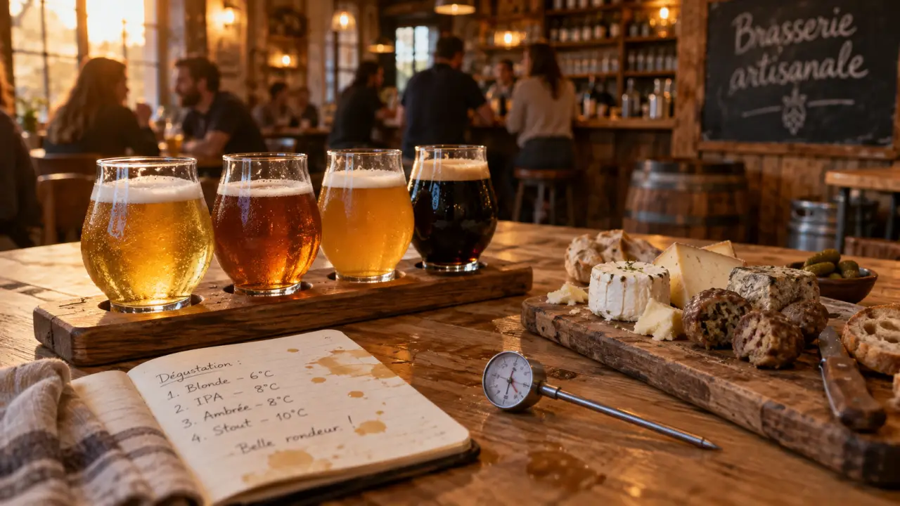 Brasserie artisanale Valence : verres de bière locale fraîche