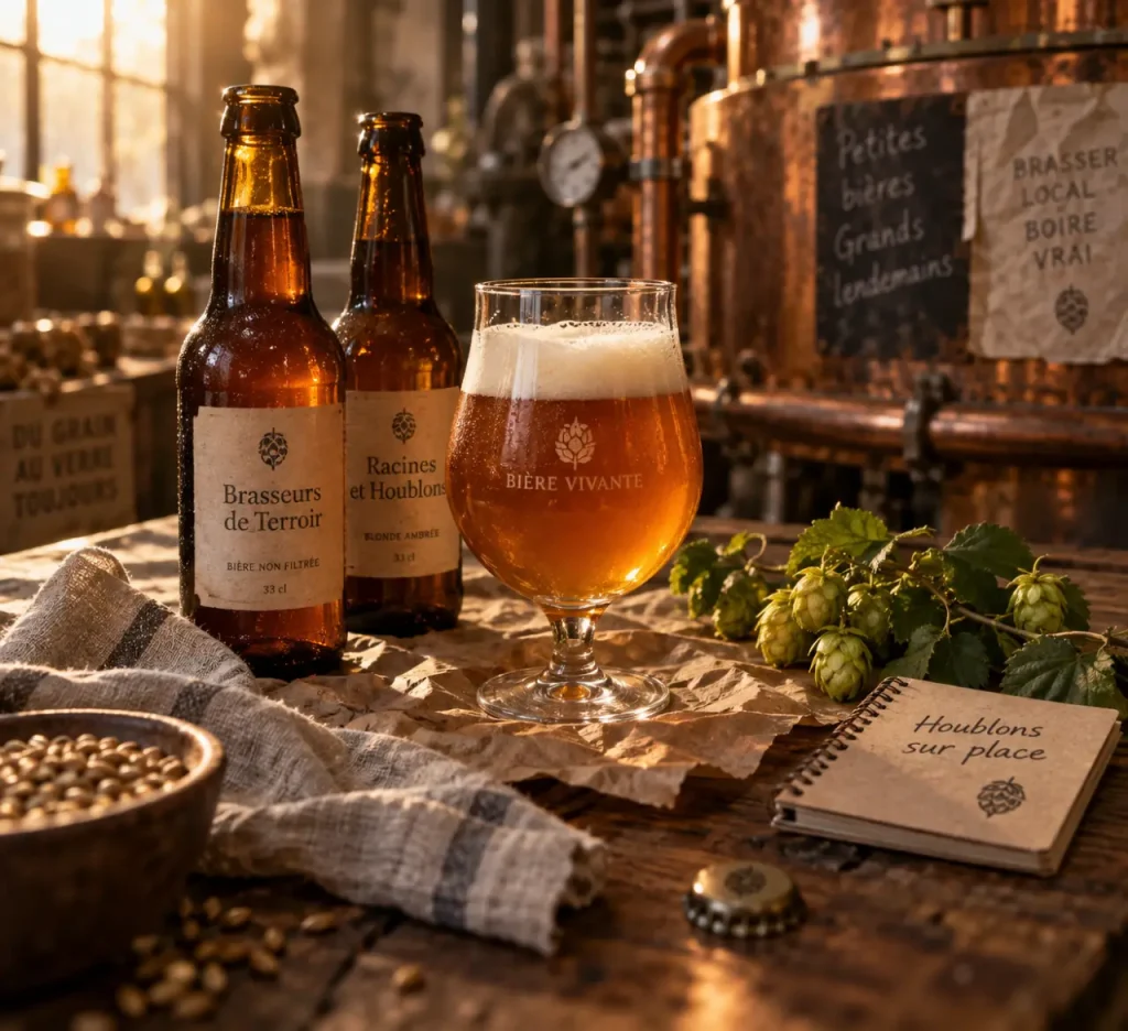 Brasserie du Vauret : bières bio non filtrées en bouteilles et fût