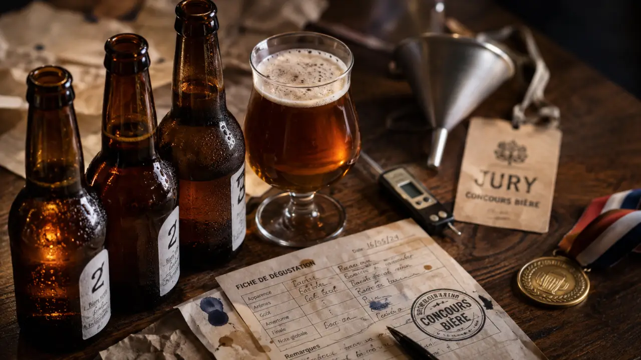 Concours bière artisanale : dégustation, jury et médaille