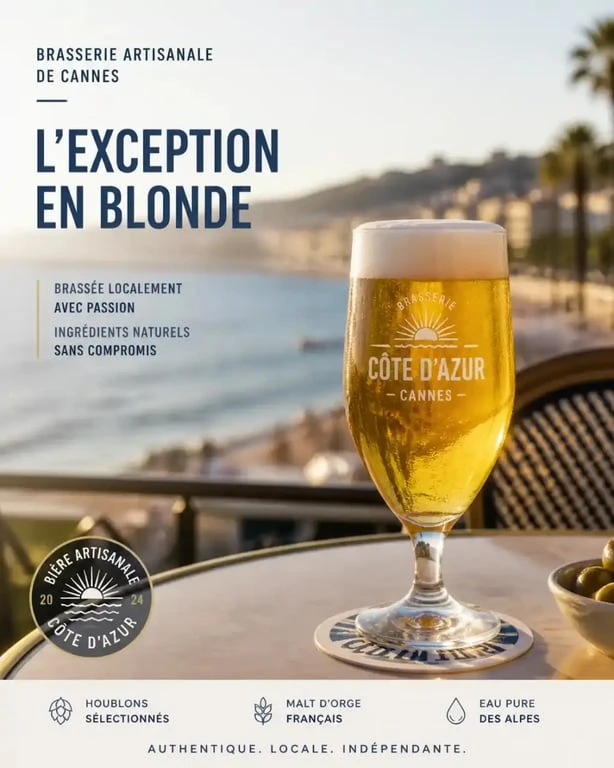 Dégustation de bière artisanale à Cannes face à la mer