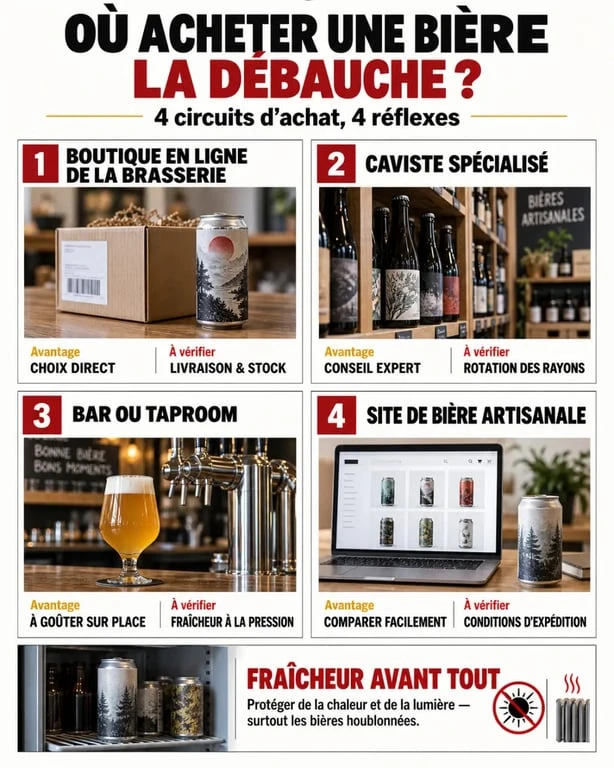 Bière La Débauche achat : circuits de vente et conseils pour préserver la fraîcheur