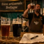 Événement bière artisanale Bretagne : verres de dégustation en brasserie
