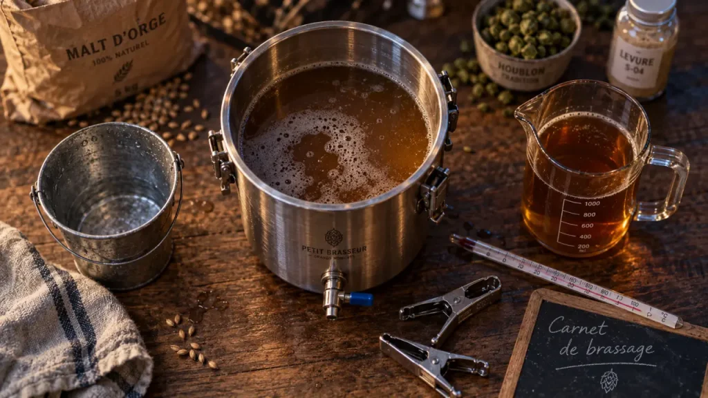 Formation bière artisanale : matériel de brassage miniature