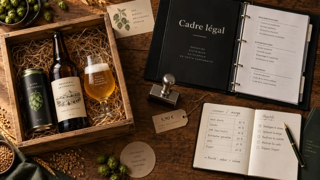 Vendre de la bière artisanale : licence, prix et circuits courts, bières artisanales et cadre légal