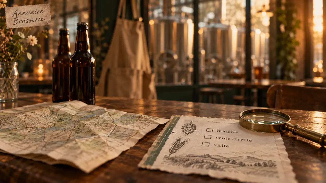 Annuaire brasserie artisanale : fiche horaires, vente directe et loupe