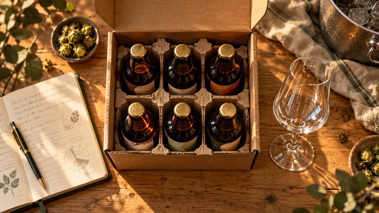 biere coffret degustation : coffret 6 bouteilles et verre