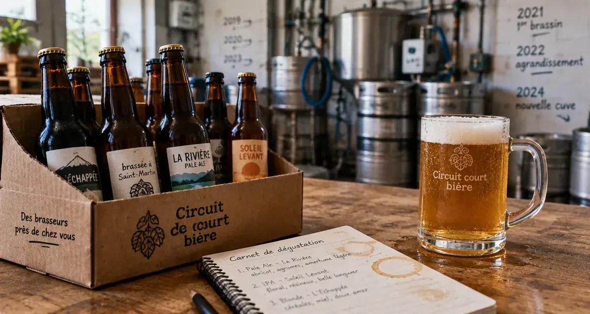 Brasserie artisanale 06 : bière locale en circuit court, bouteilles artisanales