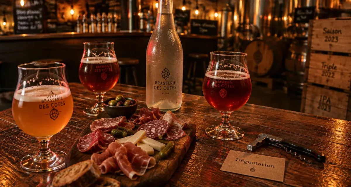 Brasserie artisanale dijon : verres d’IPA et bière de garde en dégustation