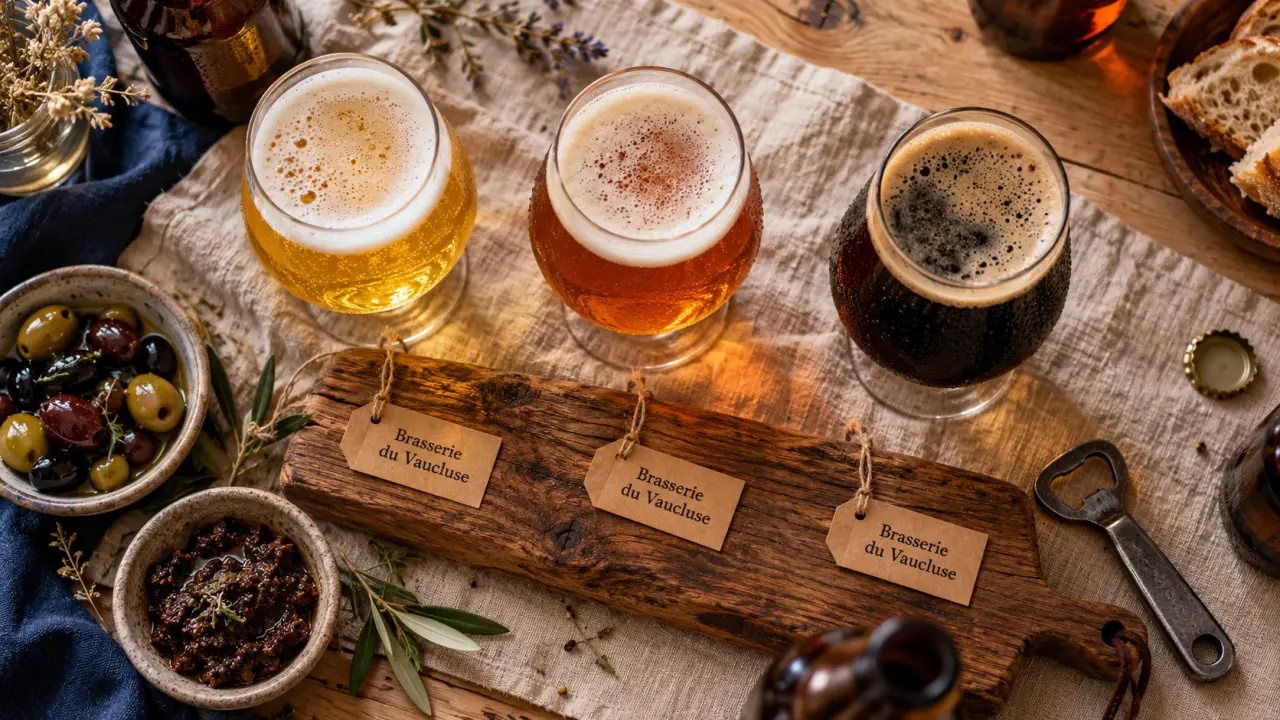 Brasserie artisanale vaucluse : bières locales au Ventoux et Luberon, verres et mousse