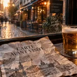 L'arbre à bière à Chambéry : carte avant visite et bière moussante