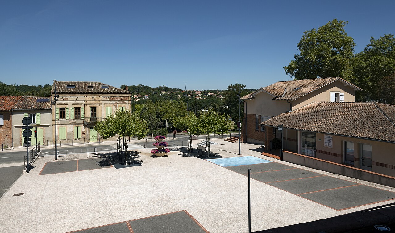 Vue de Montrabé, commune d’implantation de la brasserie.