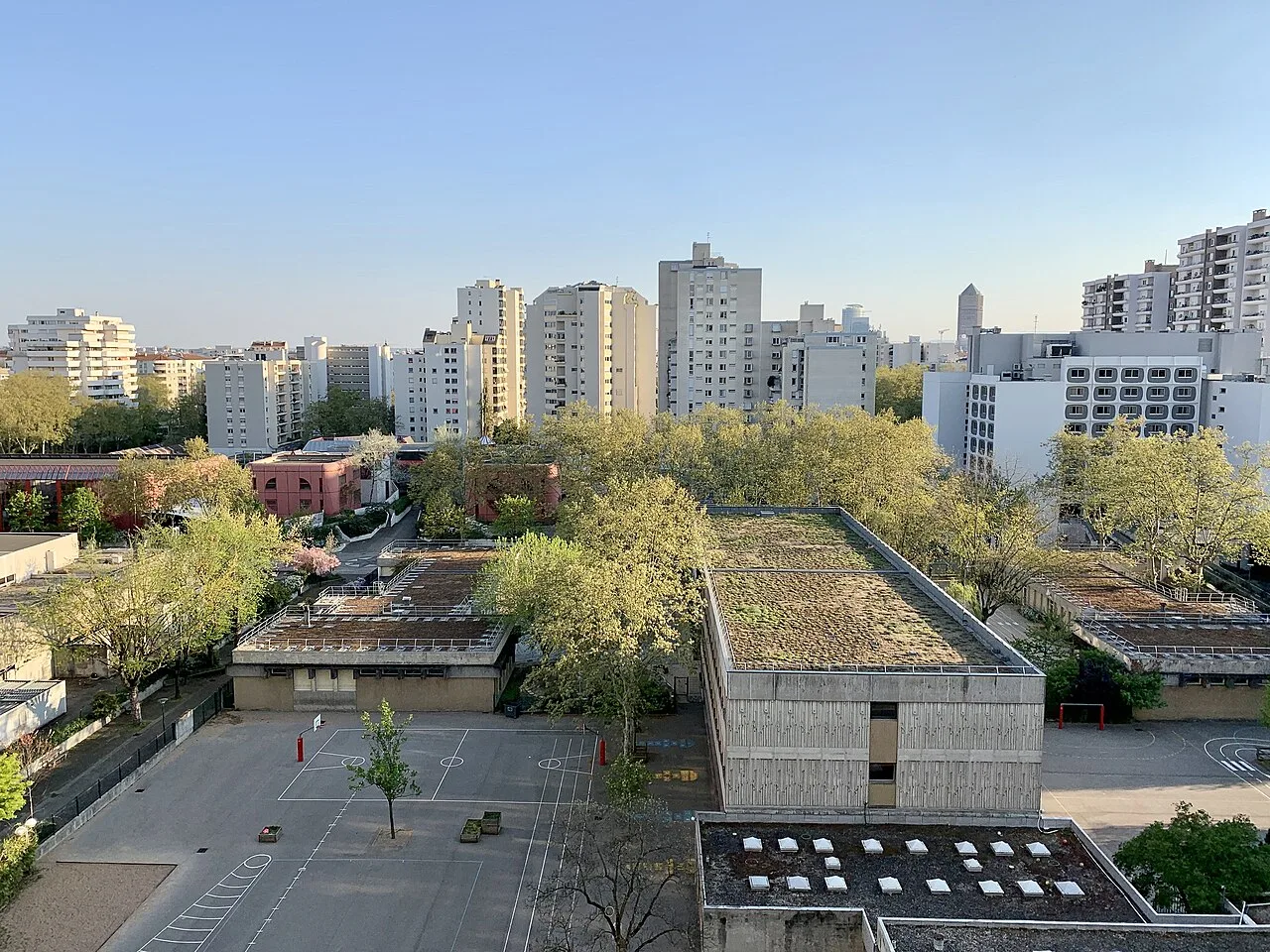 Vue de Villeurbanne, commune d’implantation de la brasserie.